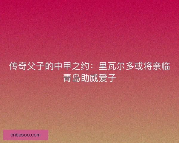 传奇父子的中甲之约：里瓦尔多或将亲临青岛助威爱子